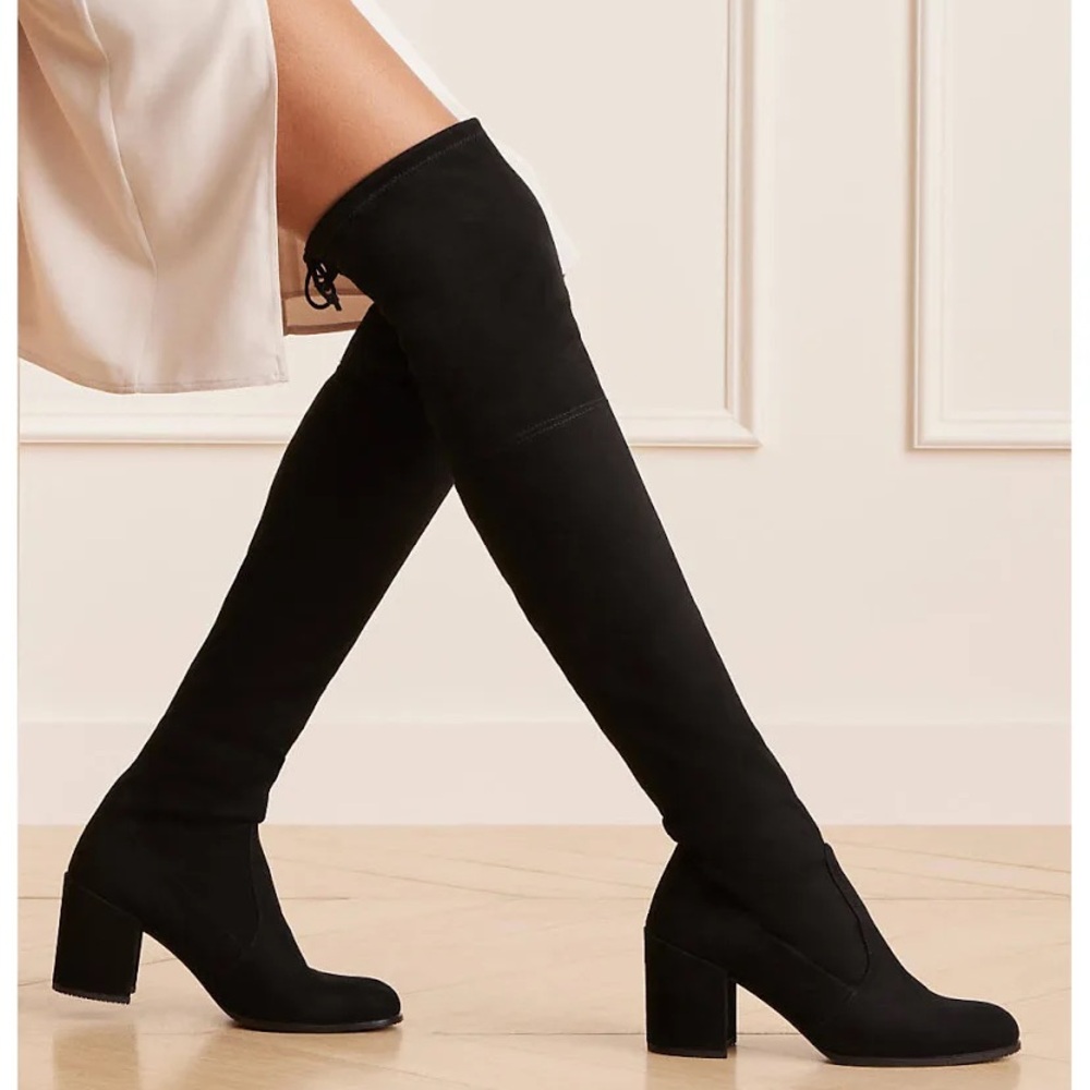 **Worn Once** Stuart Weitzman Tieland OTK Boot SZ 9M 
Retail $950 - Picture 4 of 14